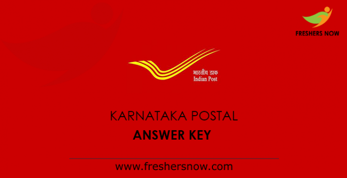 Karnataka Postal Answer Key