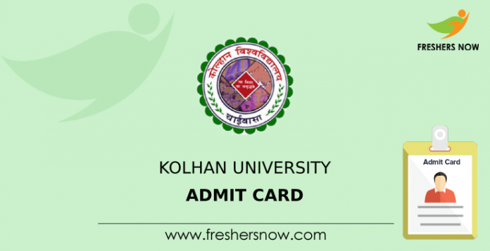 Kolhan University Admit Card