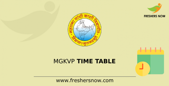 MGKVP Time Table