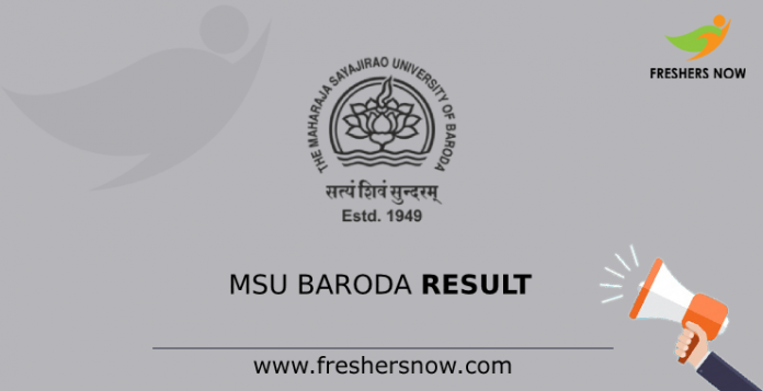 MSU Baroda Result