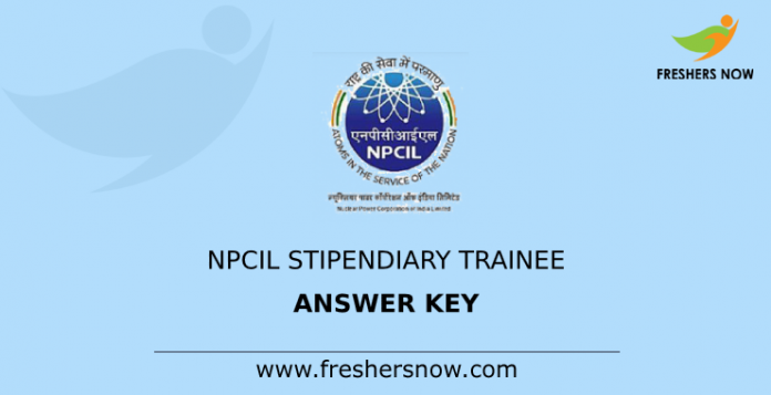 NPCIL Stipendiary Trainee Answer Key