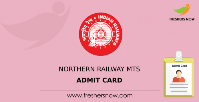 Northern Railway MTS Admit Card