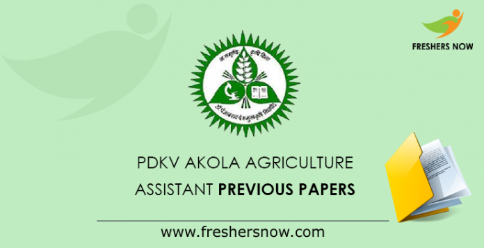 PDKV Akola Agriculture Assistant Previous Papers