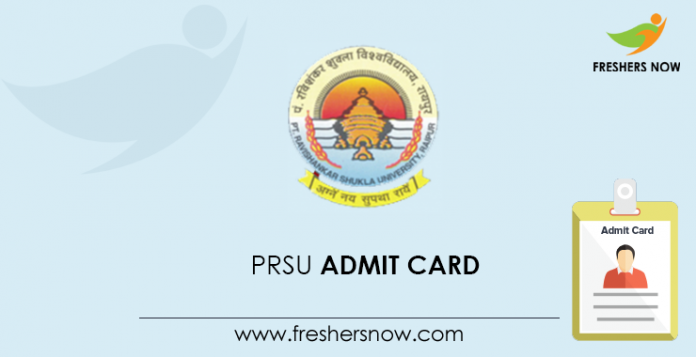 PRSU Admit Card