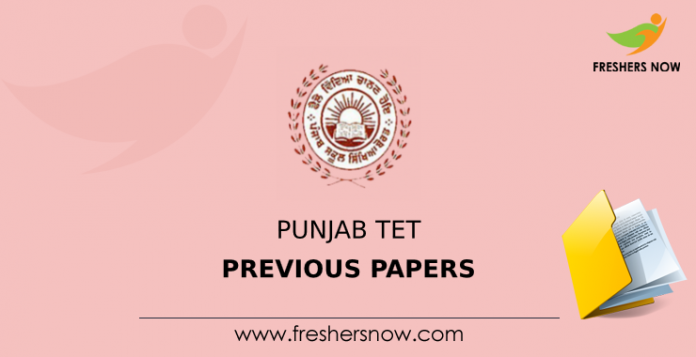 Punjab TET Previous Papers