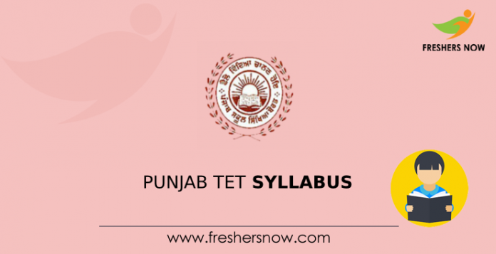 Punjab TET Syllabus