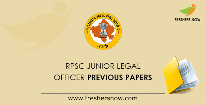 RPSC Junior Legal Officer Previous Papers