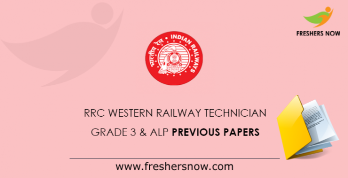 RRC Western Railway Technician Grade 3 & ALP Previous Papers