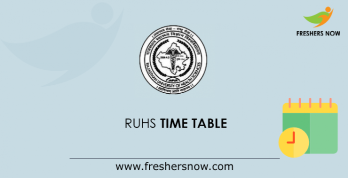 RUHS Time Table