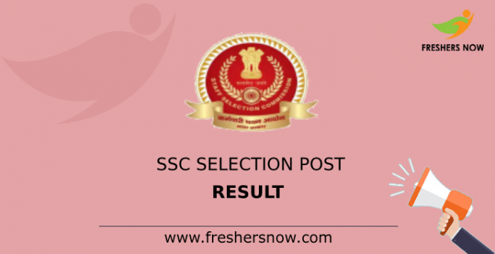 SSC Selection Post Result