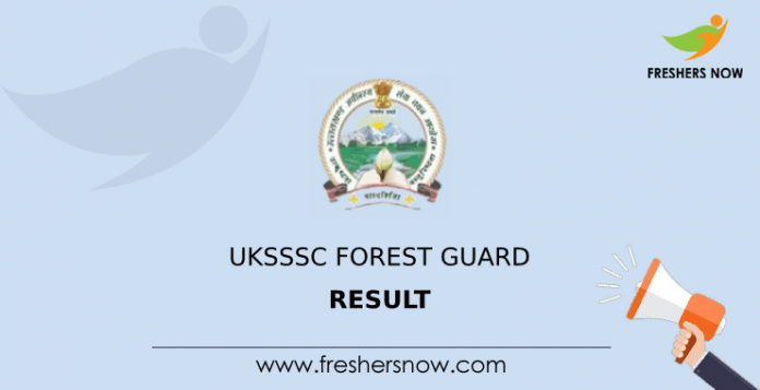 UKSSSC Forest Guard Result