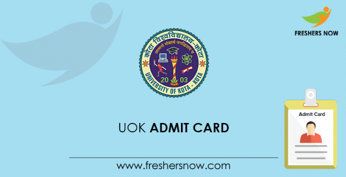 UOK Admit Card