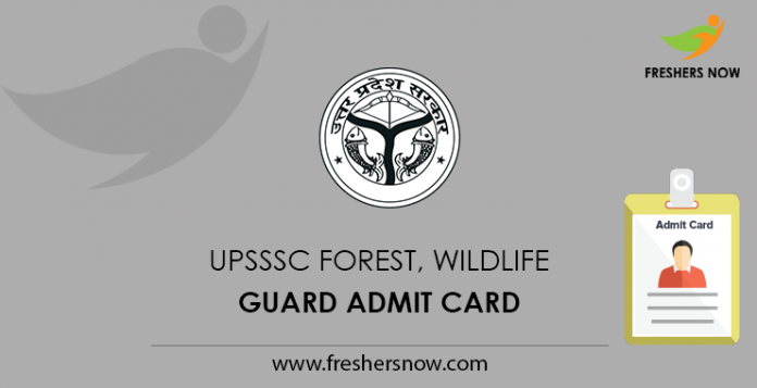 UPSSSC Forest, Wildlife Guard Admit Card
