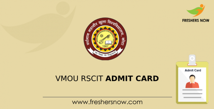 VMOU RSCIT Admit Card