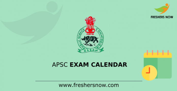 APSC Exam Calendar