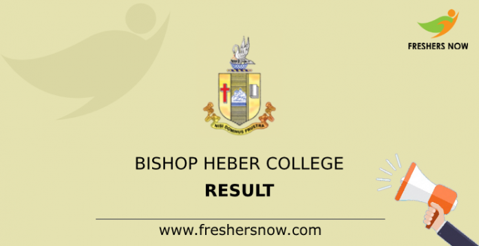 Bishop Heber College Result