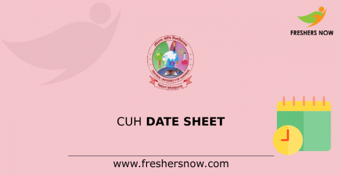 CUH Date Sheet