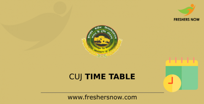 CUJ Time Table