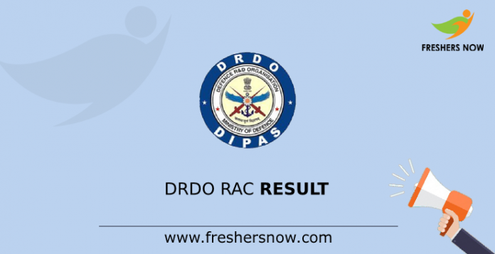 DRDO RAC Result