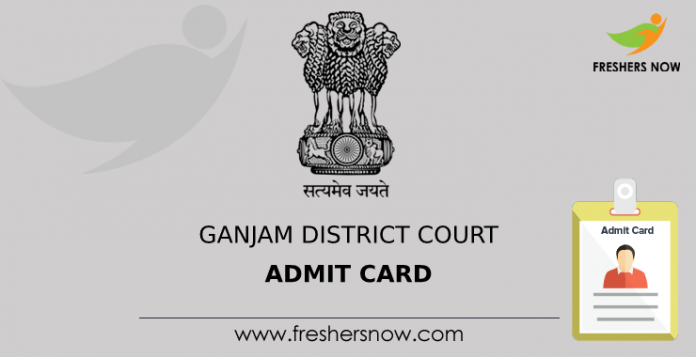 Ganjam District Court Admit Card