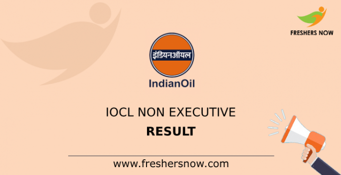 IOCL Non Executive Result