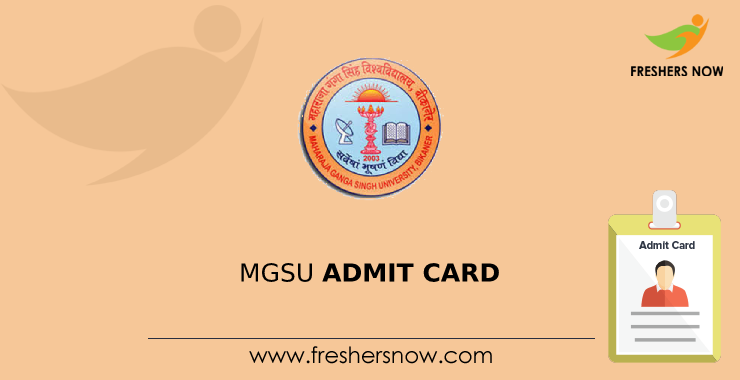 MGSU Admit Card 2022 (Released) | UG, PG Sem Exam Hall Ticket