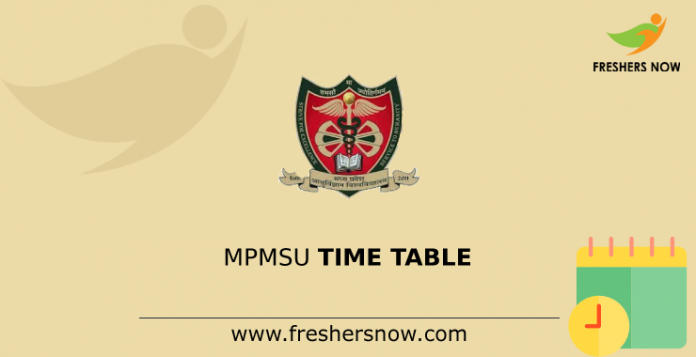 MPMSU Time Table
