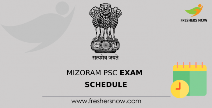 Mizoram PSC Exam Schedule