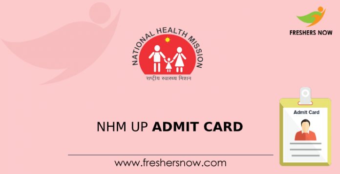 NHM UP Admit Card