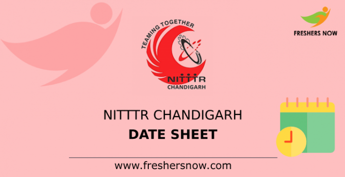 NITTTR Chandigarh Date Sheet