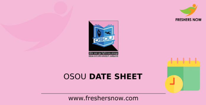 OSOU Date Sheet