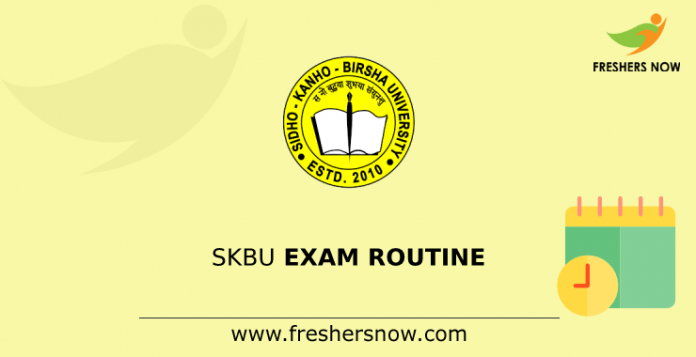 SKBU Exam Routine