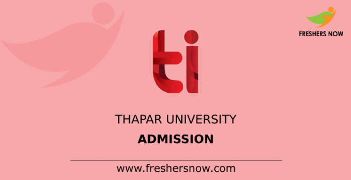 Thapar University Admission