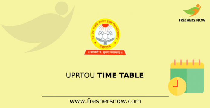 UPRTOU Time Table