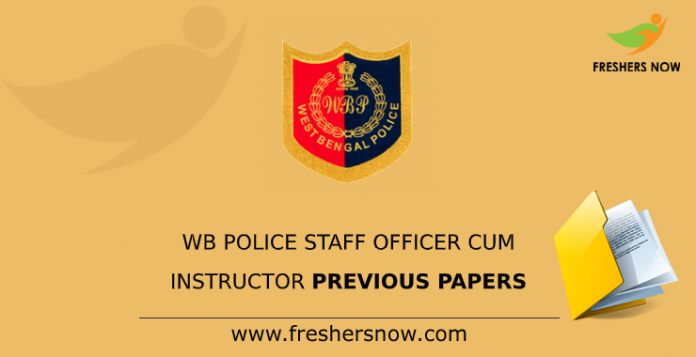 WB Police Staff Officer Cum Instructor Previous Papers