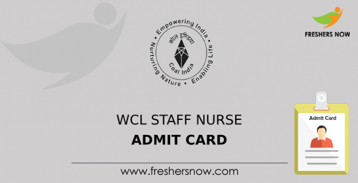 WCL Staff Nurse Admit Card