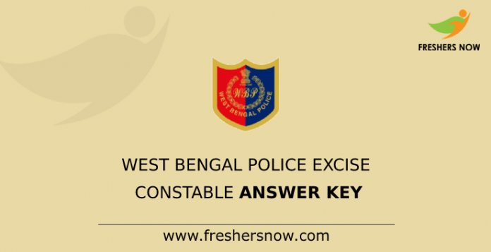 West Bengal Police Excise Constable Answer Key