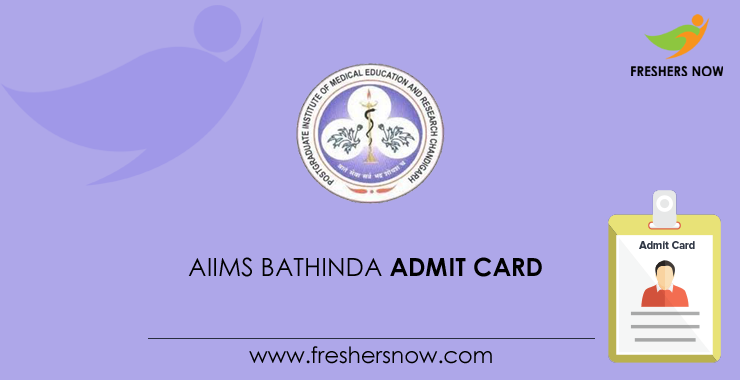 AIIMS Bathinda Senior Resident Admit Card 2019 Date | Exam Date