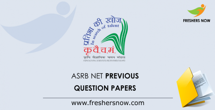 ASRB NET Previous Question Papers