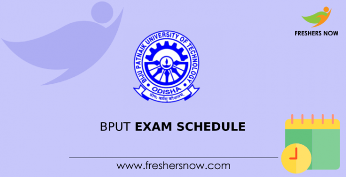 BPUT Exam Schedule