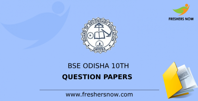 BSE Odisha 10th Previous Question Papers