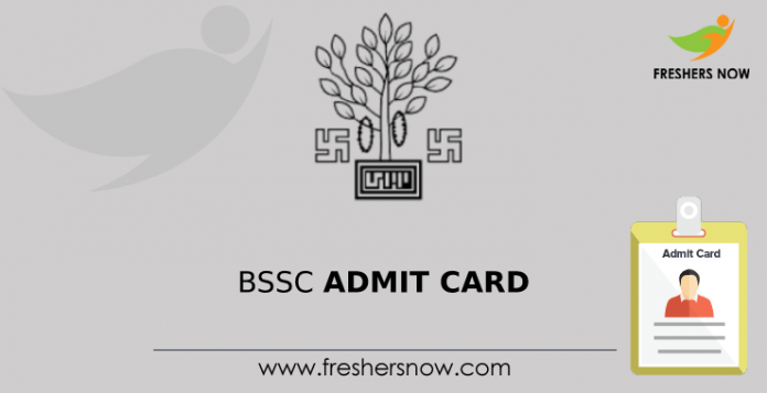 BSSC Admit Card