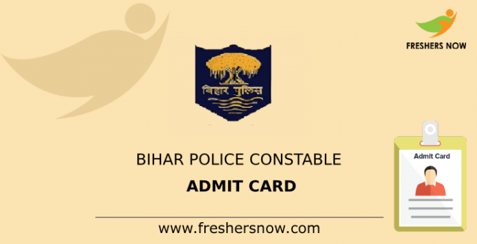 Bihar Police Constable Admit Card