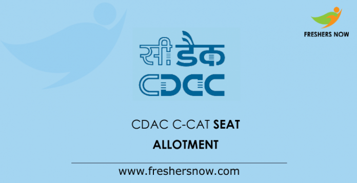 CDAC C-CAT Seat Allotment