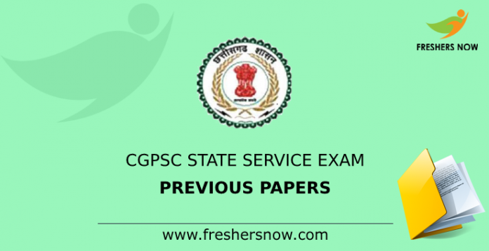 CGPSC State Service Exam Previous Papers