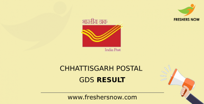 Chhattisgarh Postal GDS Result
