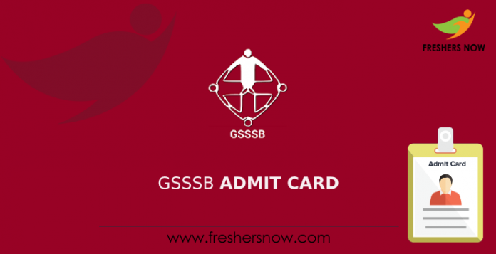 GSSSB Admit Card
