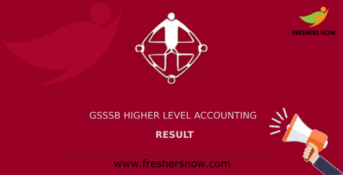 GSSSB Higher Level Accounting Result
