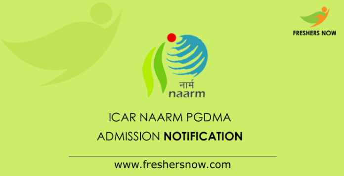 ICAR NAARM PGDMA Admission