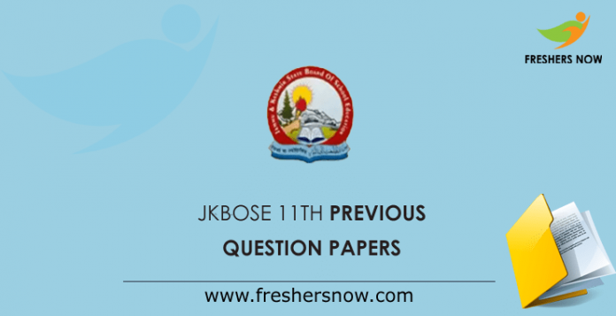 JKBOSE 11th Previous Question Papers